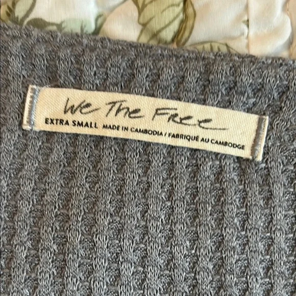 Free People blue grey long sleeve tunic oversized with Relaxed Fit - Picture 5 of 8